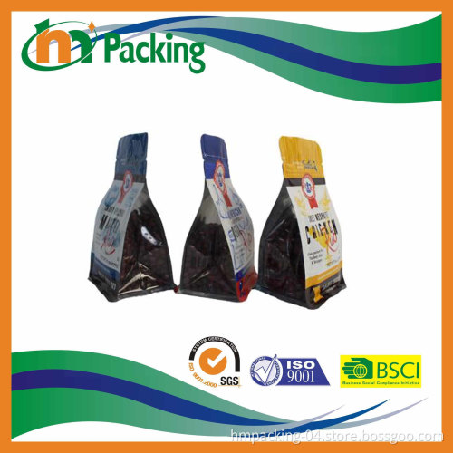 Laminated Custom Waterproof Flat Bottom Pouch with Zipper